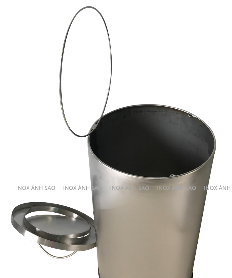 Sản xuất thùng rác inox tròn tiện dụng