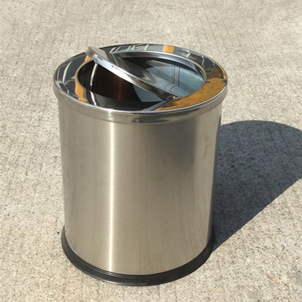 Thùng rác inox nắp lật