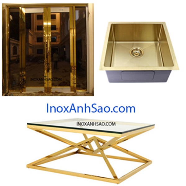 Một số sản phẩm inox được gia công