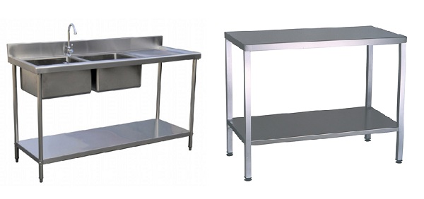 Cung cấp thiết bị bếp công nghiệp gồm chậu rửa, bàn inox